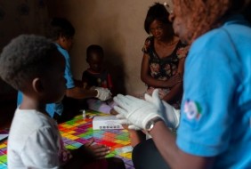 A Community HIV Educator in Zambia. Credit: Brian Clark/Pact. 