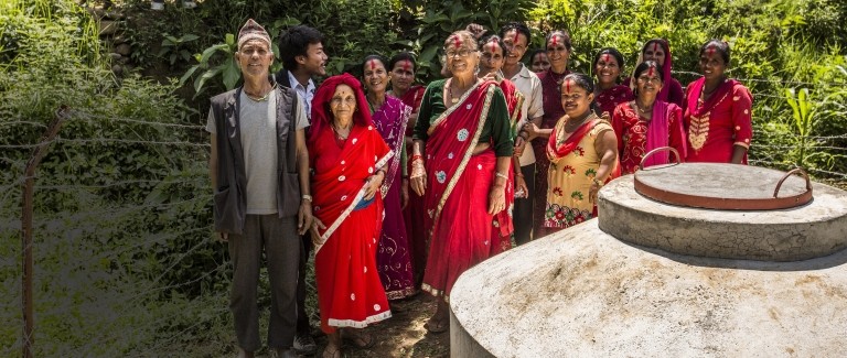 Community members in rural Nepal